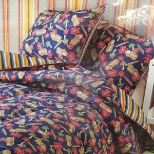Reversable Quilt 2 Piece Twin Beach Surf And Pillow